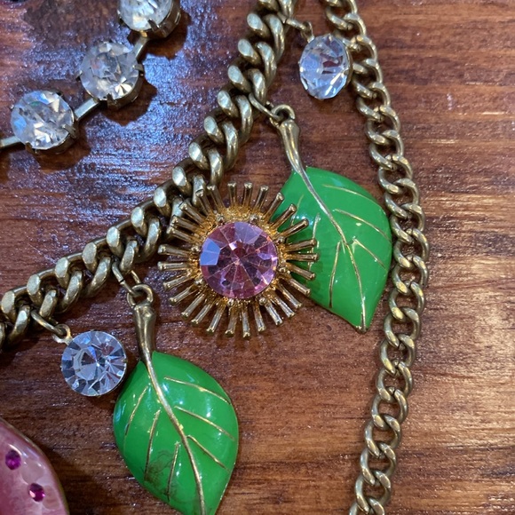 Vintage Betsey Johnson Secret Garden Ladybug Necklace - Picture 7 of 17